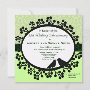25th Wedding Anniversary Invitation