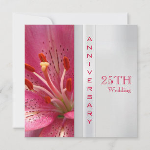 25th Wedding Anniversary Invitation