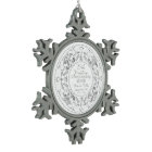 25th Wedding Anniversary-Pewter Snowflake Ornament