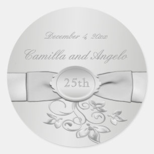 25th Wedding Anniversary Sticker