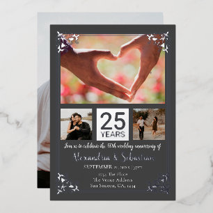 25th Wedding Anniversary With Frame
