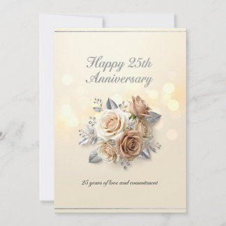 25th wedding greeting cards