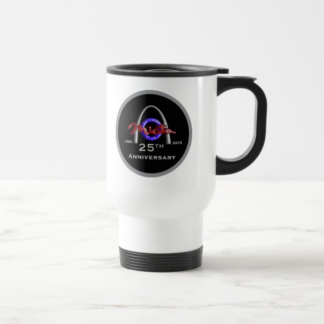 25th "White" Travel Mug (Right)