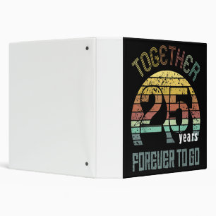 25th Years Wedding Anniversary Binder