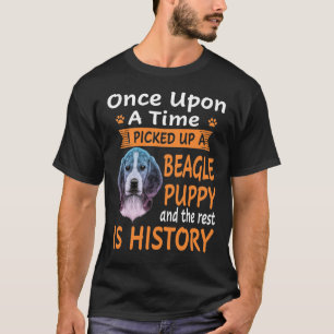 265 One Upon A Time -  Beagle Puppy T-Shirt