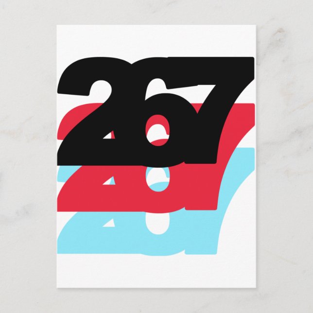 267 Area Code Postcard (Front)
