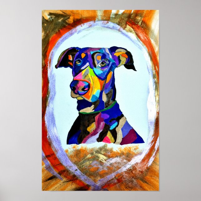 268 - Poster Doberman Love (Devant)
