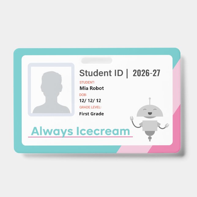 26-27 Always Icecream Badge (Front)