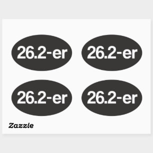 26.2-er or Marathoner - Marathon Runners Stickers
