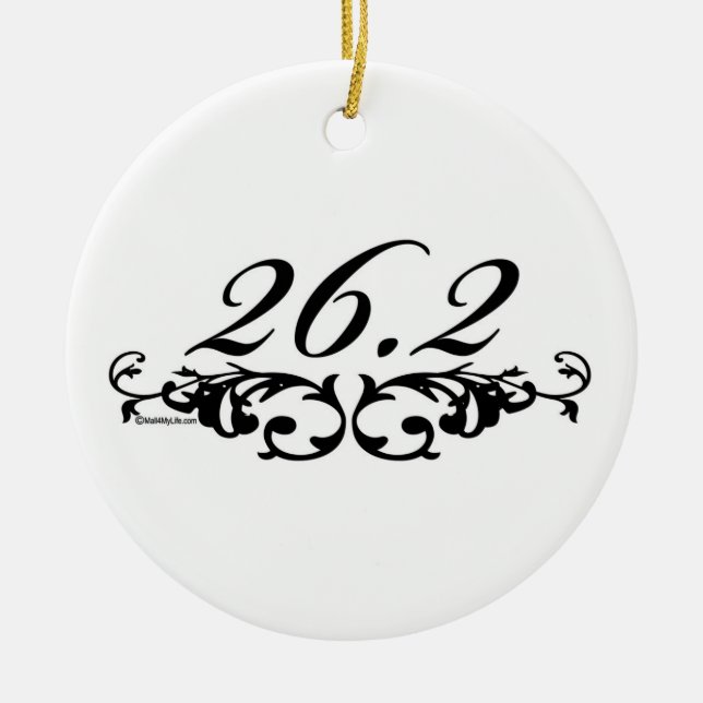 26.2 Floral Ceramic Ornament (Front)