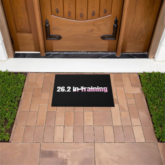 26.2 in Training - Girls Marathon Running Doormat (Outdoor)