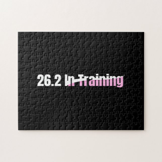 26.2 in Training - Girls Marathon Running Jigsaw Puzzle (Horizontal)