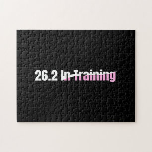 26.2 in Training - Girly Marathon Running Jigsaw Puzzle