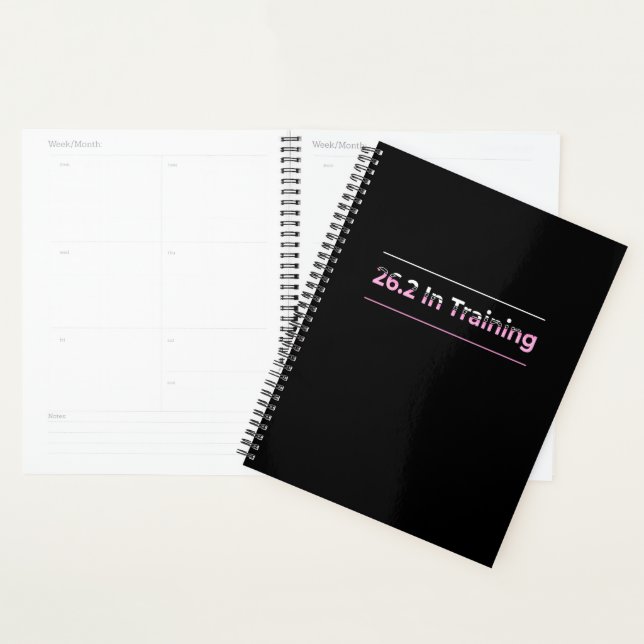 26.2 in Training Marathon Running Typography Planner (Display)