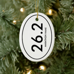 26.2 Marathon Ceramic Ornament