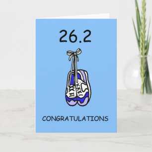 26.2 Marathon Congratulations for Him Card