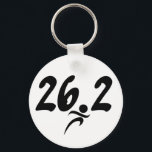 26.2 marathon keychain<br><div class="desc">26.2 marathon with running dot symbol.</div>