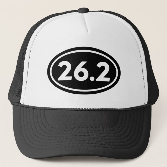 26.2 Marathon Oval (#GEO1) Trucker Hat (Front)