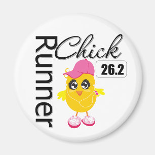 26.2 Miles Marathon Runner Chick Magnet