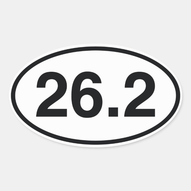 26.2 OVAL STICKER (Front)