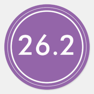 26.2 Sticker | Purple and white