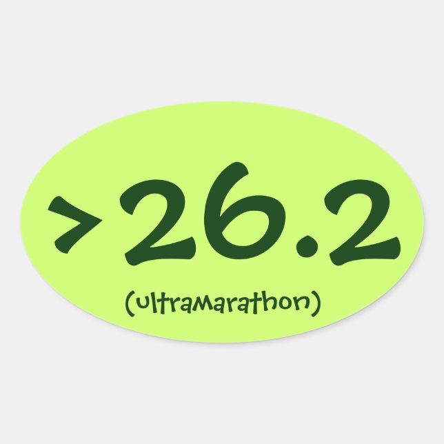 > 26.2 (ultramarathon) autocollant (Devant)