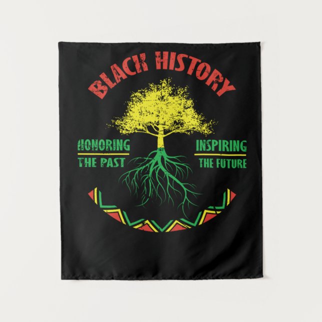 26 Black History Month African Pride Apparel Gift Tapestry (Front)