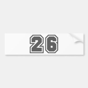 26 BUMPER STICKER