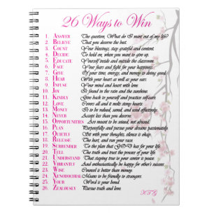 26 façons de gagner le Journal - rose