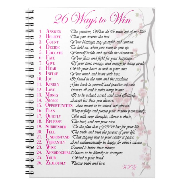 26 façons de gagner le Journal - rose (Devant)