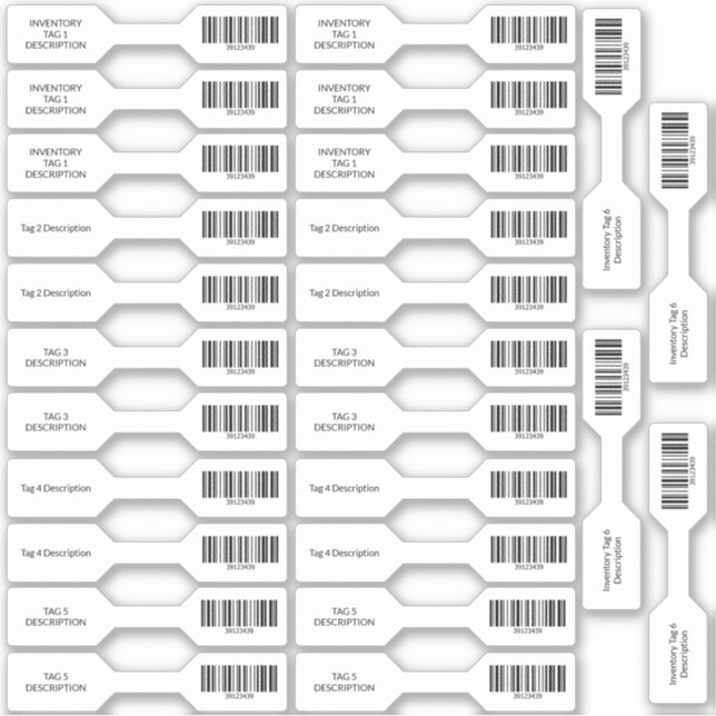 26 Stickers Barbell de l'inventaire des codes à ba (Devant)