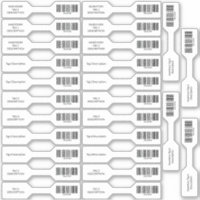 26 UPC Barcode Inventory Barbell Stickers