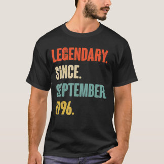 26 Year Old 26th Birthday Legendary Since Septembe T-Shirt