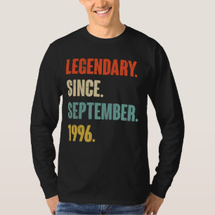 26 Year Old 26th Birthday Legendary Since Septembe T-Shirt