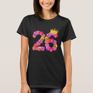 26 Year Old Birthday Women Flower Crown Its My 26t T-Shirt