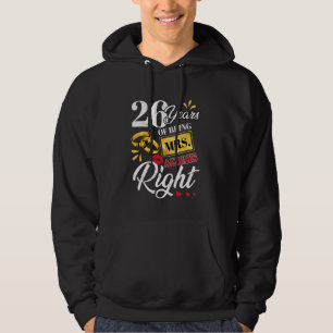26 Years Being Mrs. Always Right Funny Couples Ann Hoodie