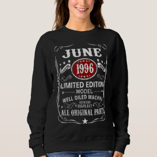 26 Years Old 26th Birthday Decoration June 1996 Sweatshirt