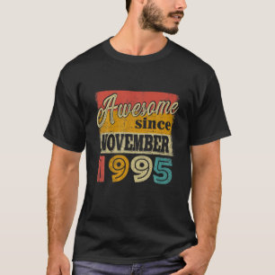 26 Years Old Decoration Awesome Since November 199 T-Shirt