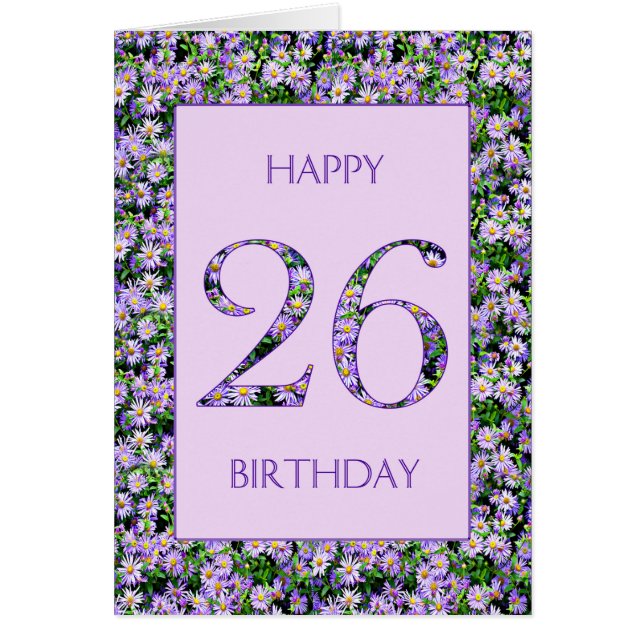 26e anniversaire de marguerites violettes (Devant)