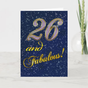 26e fête d'anniversaire Invitation