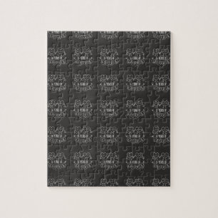 26th Anniversary Gift Chalk Hearts Jigsaw Puzzle