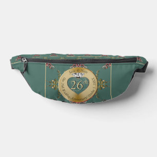 26th/Any Wedding Anniversary Emblem Fanny Pack