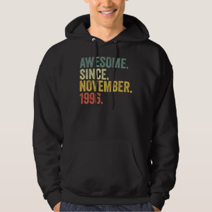 26th Birthday Awesome Since November 1996 26 Year Hoodie