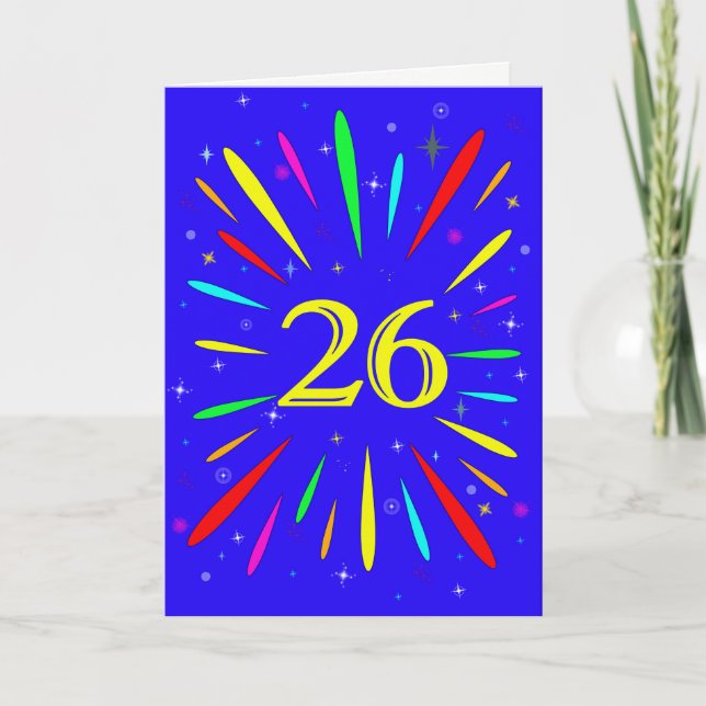26th Birthday Explosion Card (Front)