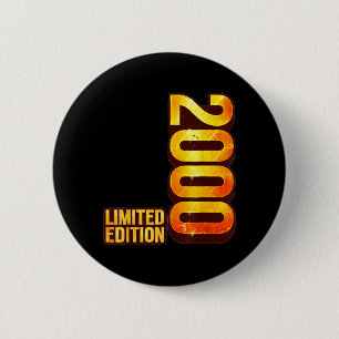 26th Birthday Gifts Men Women 26 Years Old Vintage 2 Inch Round Button