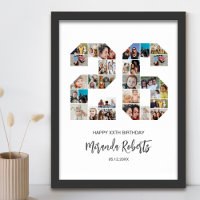 26th Birthday Number 26 Custom Photo Collage