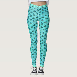 26th Birthday or Anniversary Peacock Feathers Leggings