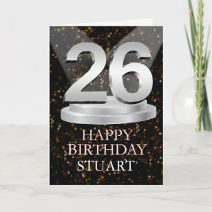 26th Birthday Spotlights Ajouter une carte de nom