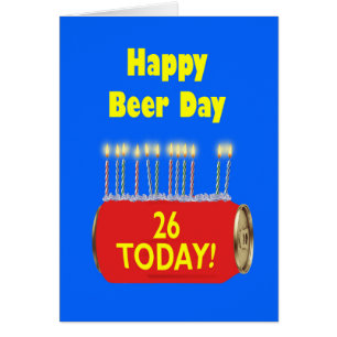 26th Happy Beer Day Birthday 