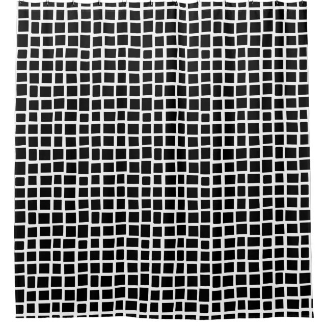 270215 Irregular rectangles - Black on White (Front)